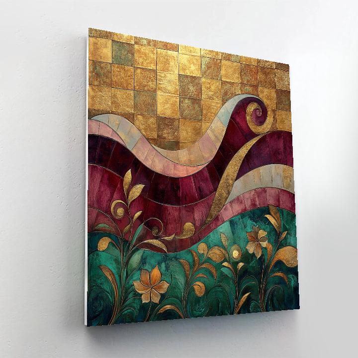 Gustav Klimt Inspired Luminous Meadow Paint by numbers kits