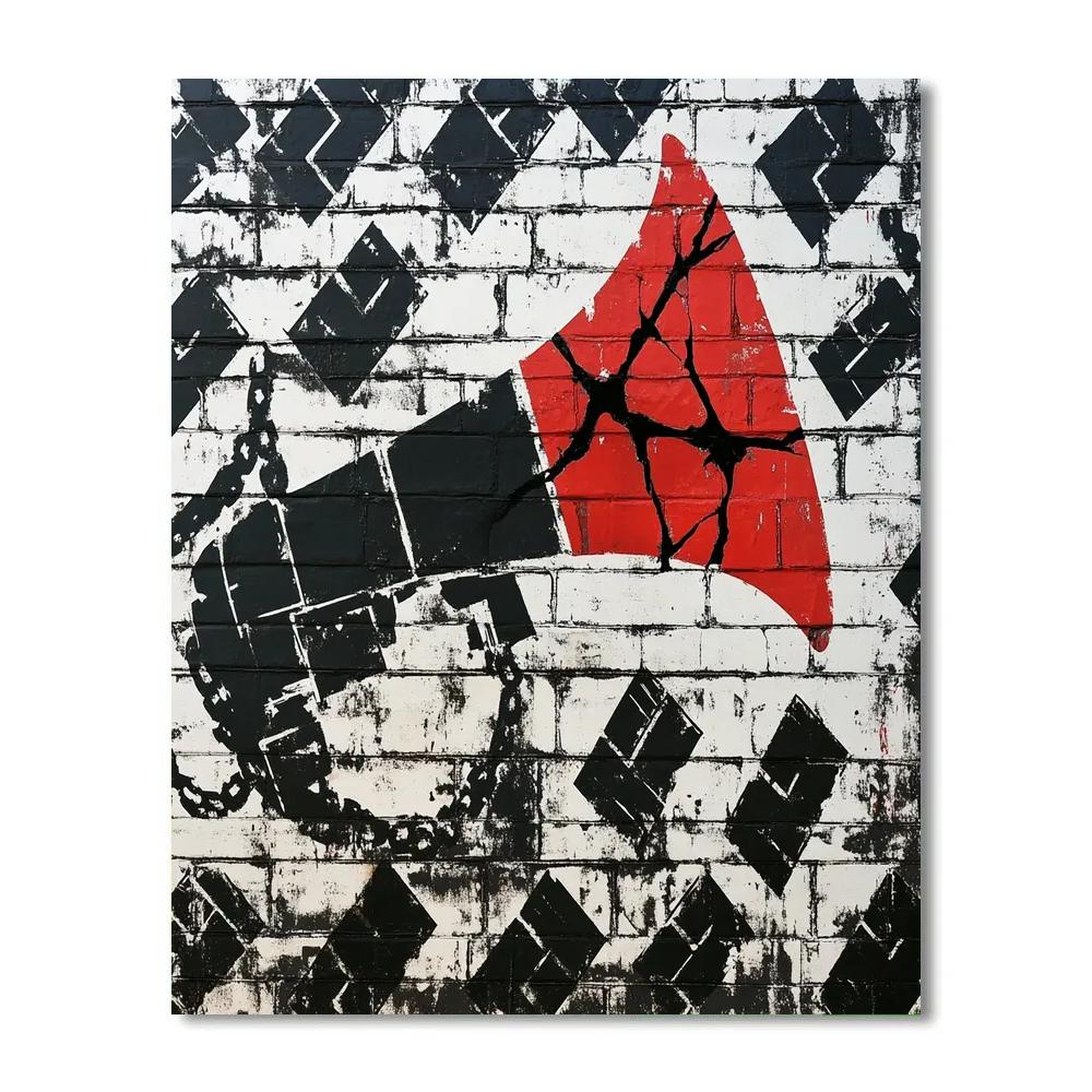 Banksy Inspired Silent Resistance Revolution Painting by numbers kit