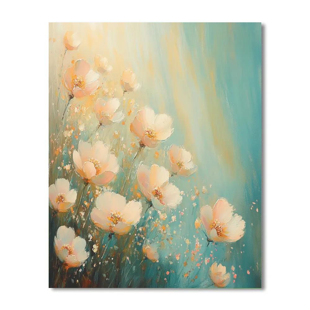 Edgar Degas Inspired Sunlit Stillness paint by color