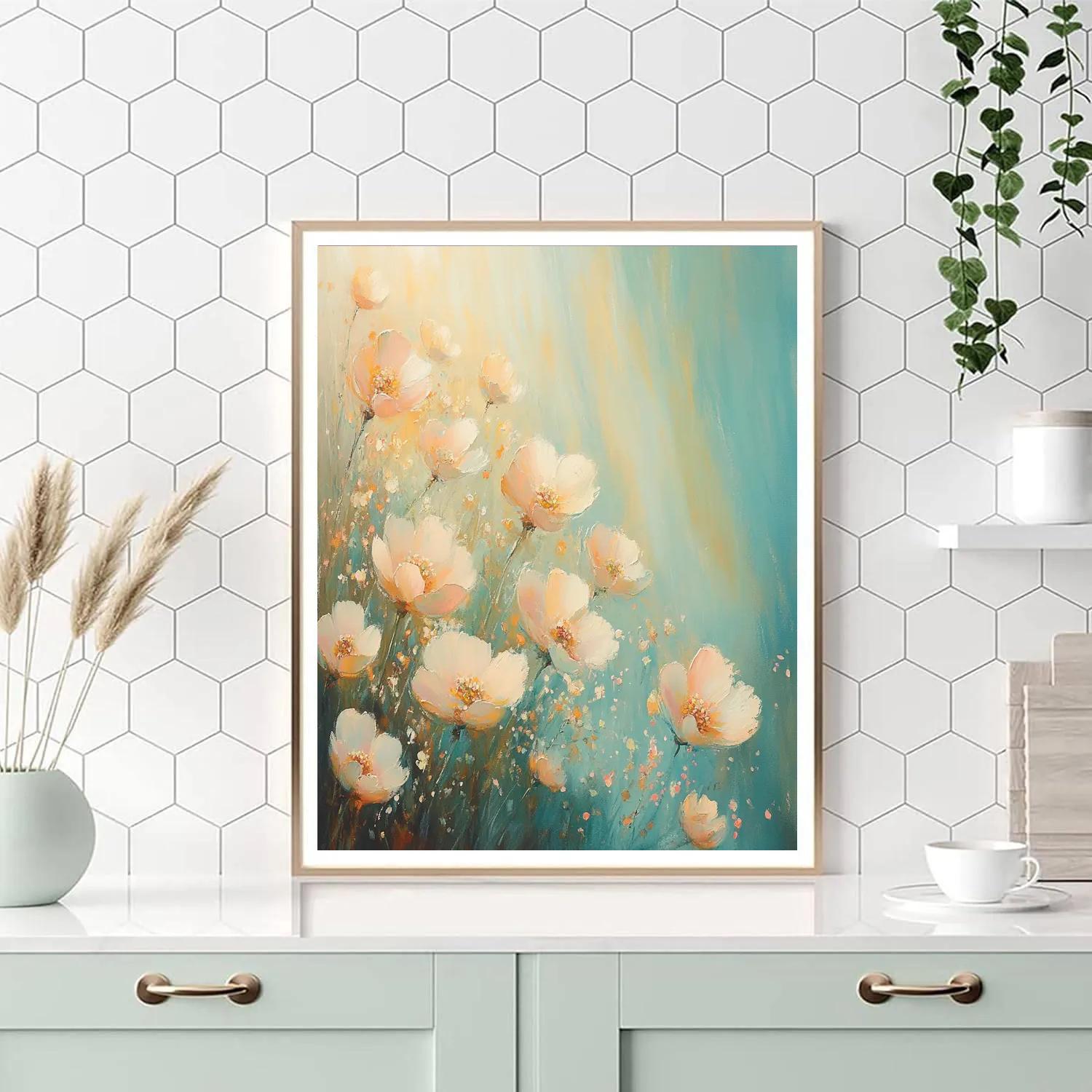 Edgar Degas Inspired Sunlit Stillness paint by color