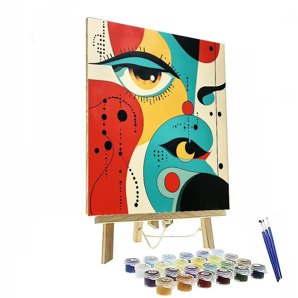 Joan Miró Inspired Playful Biomorphs Painting by numbers kit