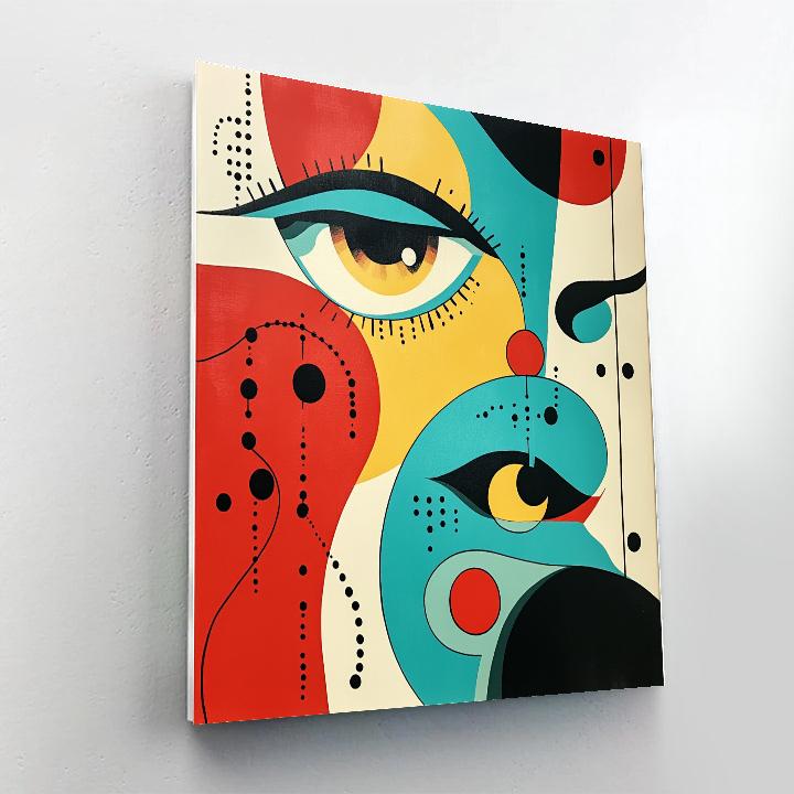 Joan Miró Inspired Playful Biomorphs Painting by numbers kit