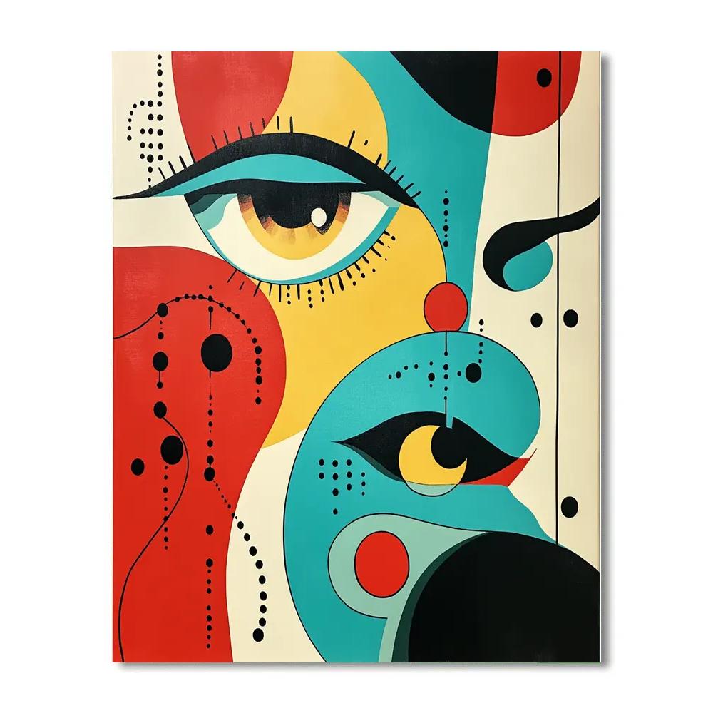 Joan Miró Inspired Playful Biomorphs Painting by numbers kit