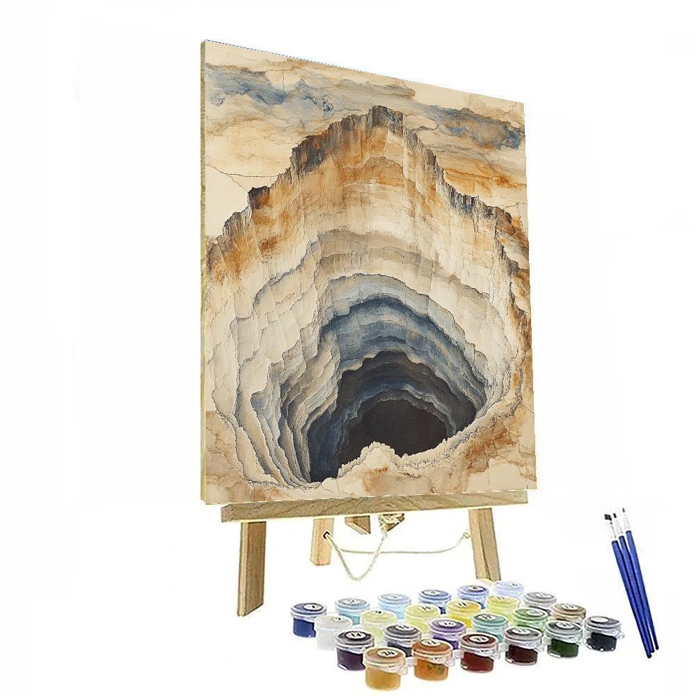 Michelangelo Inspired Salt Cathedral DIY paint by numbers