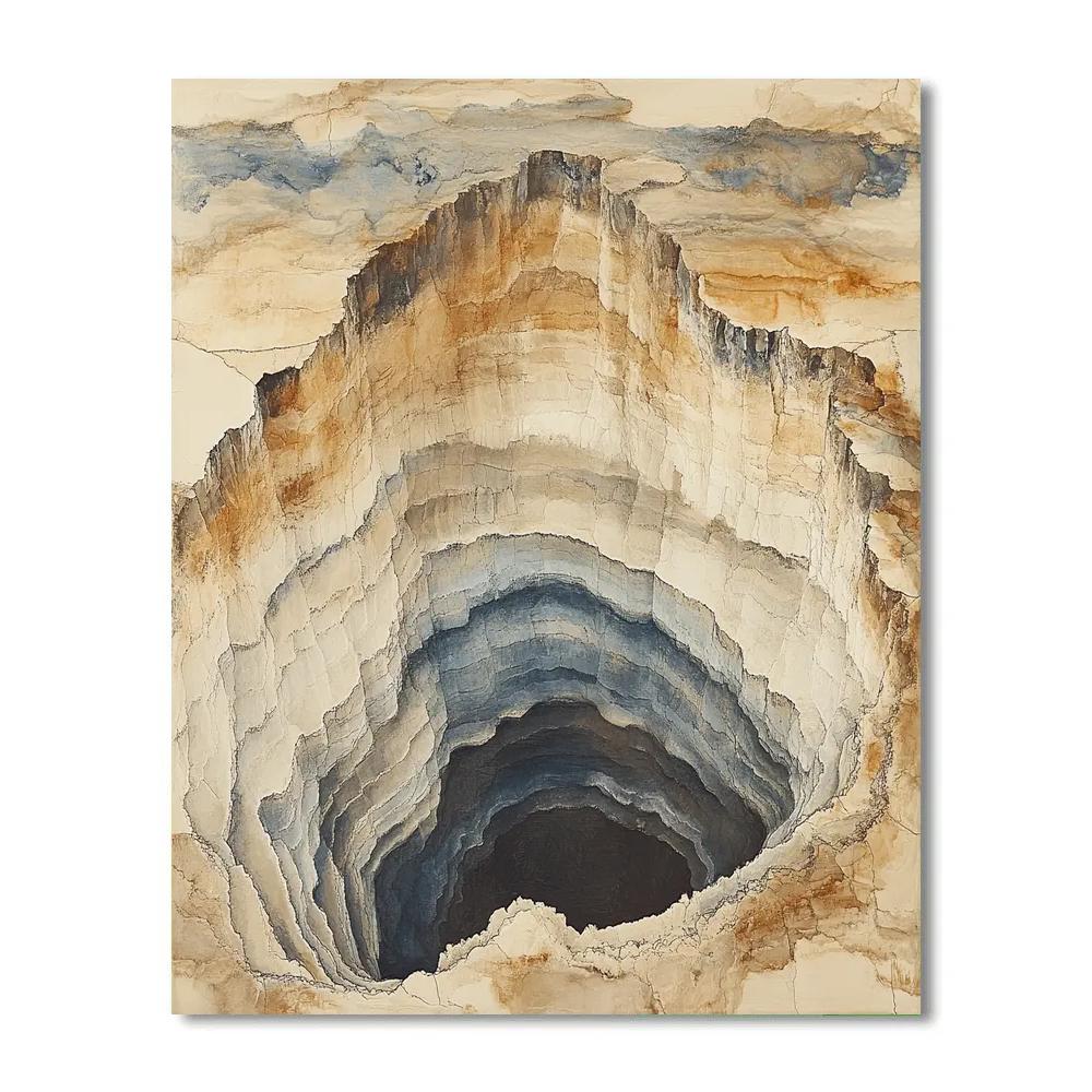 Michelangelo Inspired Salt Cathedral DIY paint by numbers