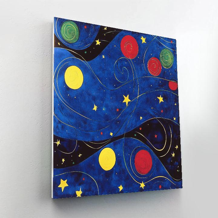 Joan Miró Inspired Cosmic Reverie painting number kit