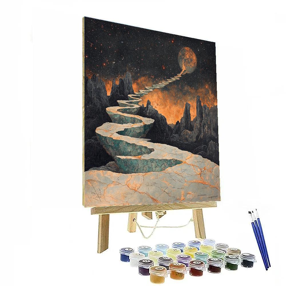 Michelangelo Inspired Comet Spine Numbered painting kits