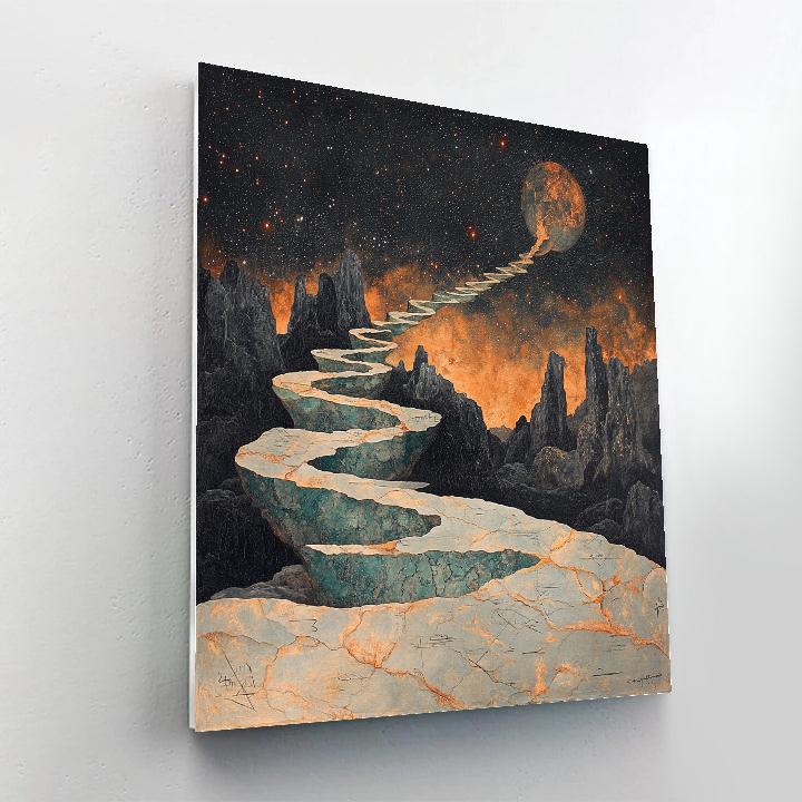 Michelangelo Inspired Comet Spine Numbered painting kits