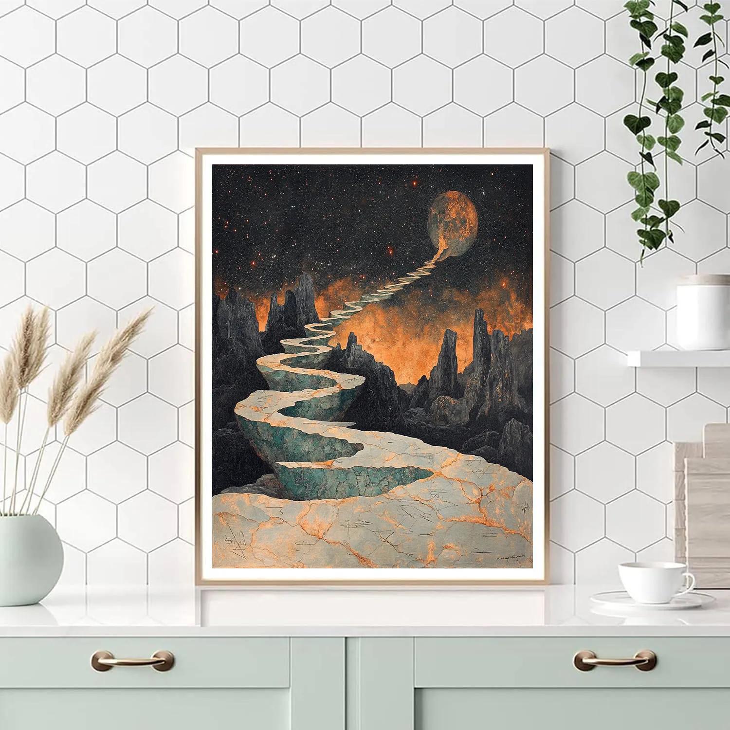 Michelangelo Inspired Comet Spine Numbered painting kits