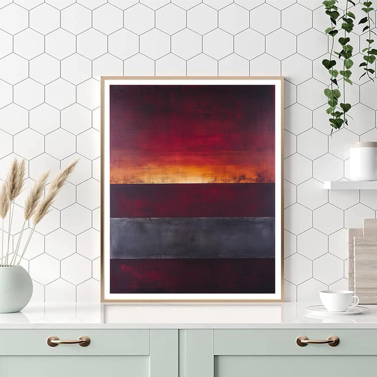 Mark Rothko Inspired Midnight Harmony paint by numbers