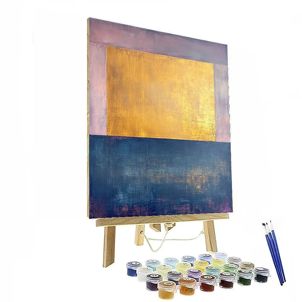 Mark Rothko Inspired Golden Eclipse Painting by numbers kit
