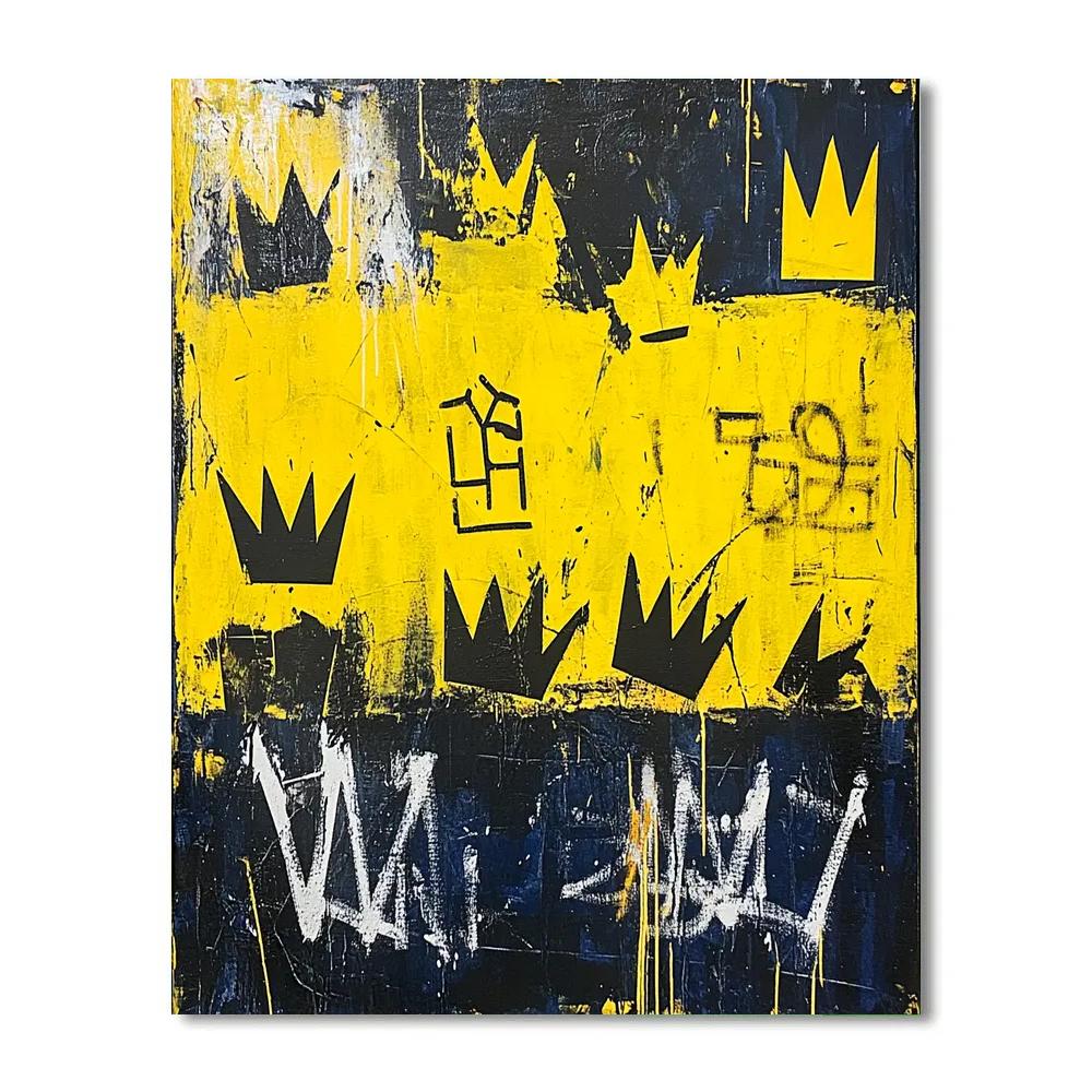 Jean-Michel Basquiat Inspired Anthem Of Symbols Paint by numbers kits