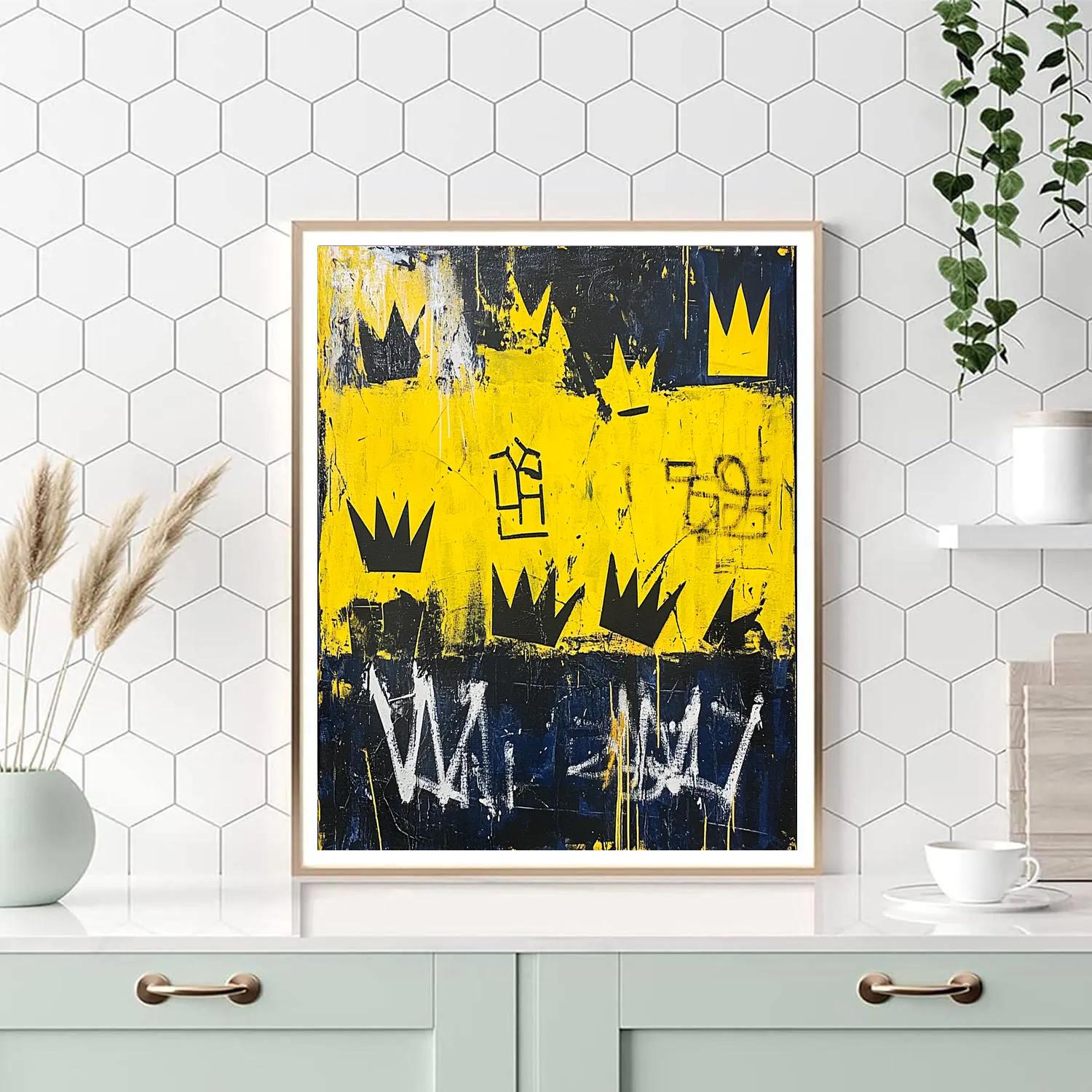 Jean-Michel Basquiat Inspired Anthem Of Symbols Paint by numbers kits