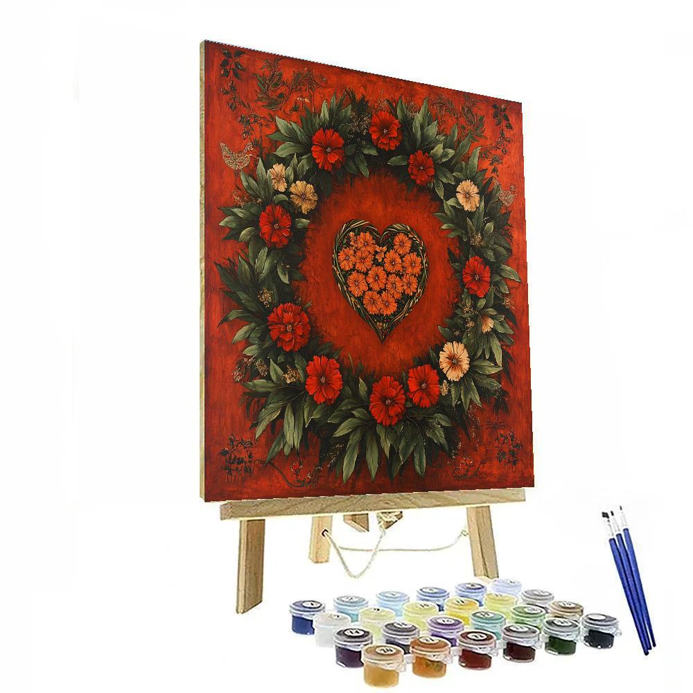 Frida Kahlo Inspired Floral Allegory Painting by numbers kit
