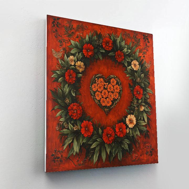 Frida Kahlo Inspired Floral Allegory Painting by numbers kit