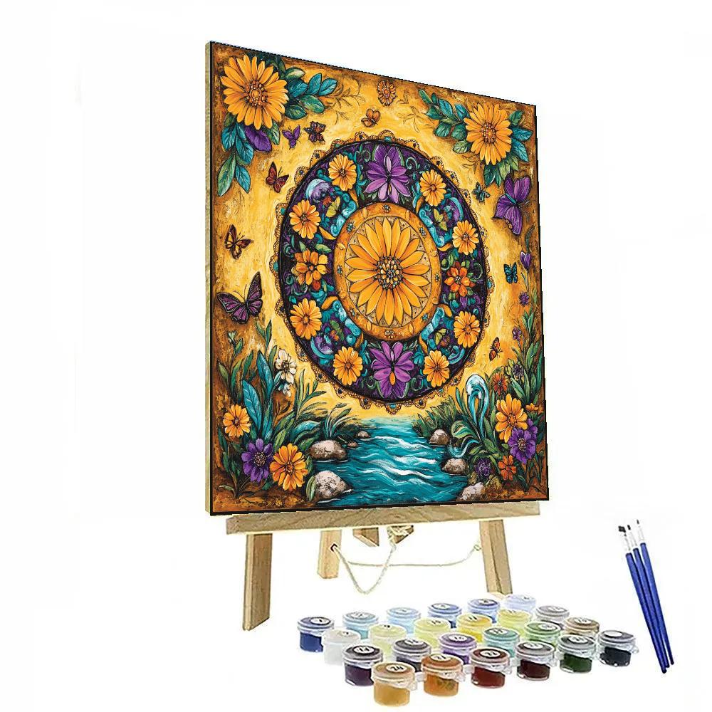 Frida Kahlo Inspired Cultural Harmony Of Nature painting number kit