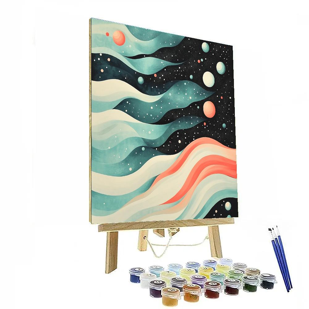 Yayoi Kusama Inspired Ocean Of Orbs painting number kit