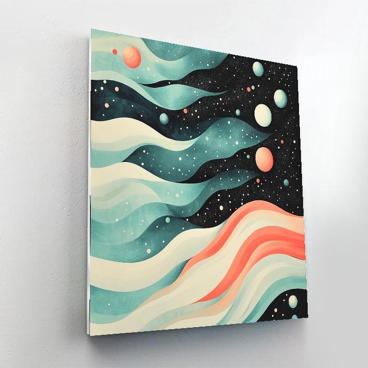 Yayoi Kusama Inspired Ocean Of Orbs painting number kit