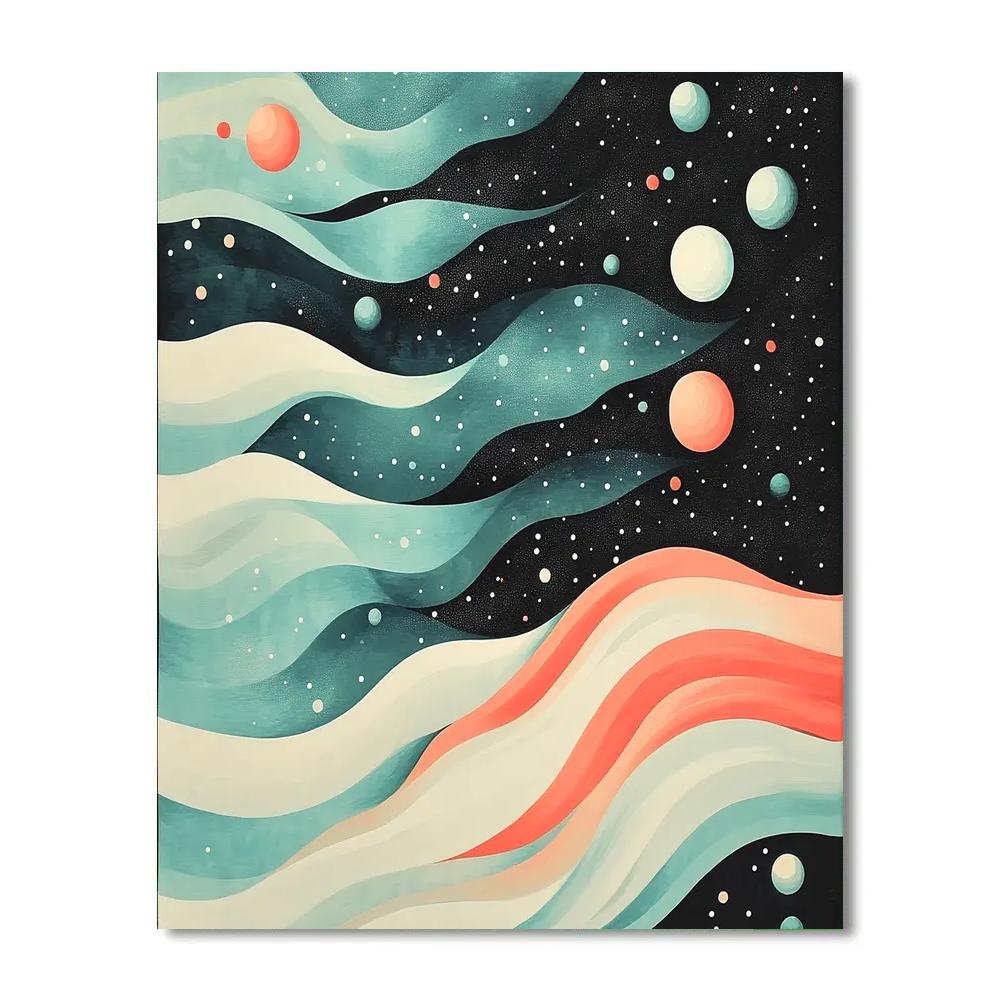 Yayoi Kusama Inspired Ocean Of Orbs painting number kit