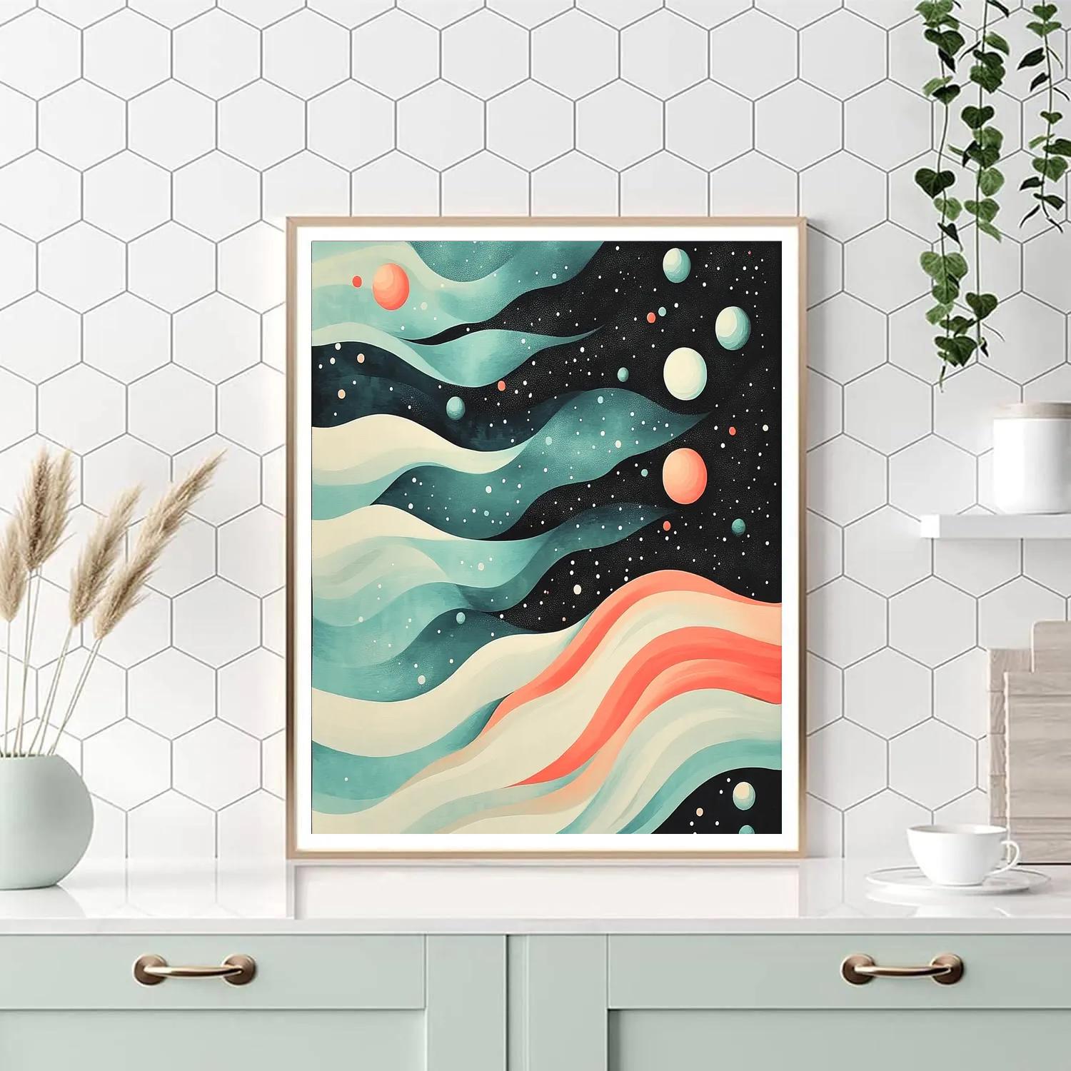 Yayoi Kusama Inspired Ocean Of Orbs painting number kit