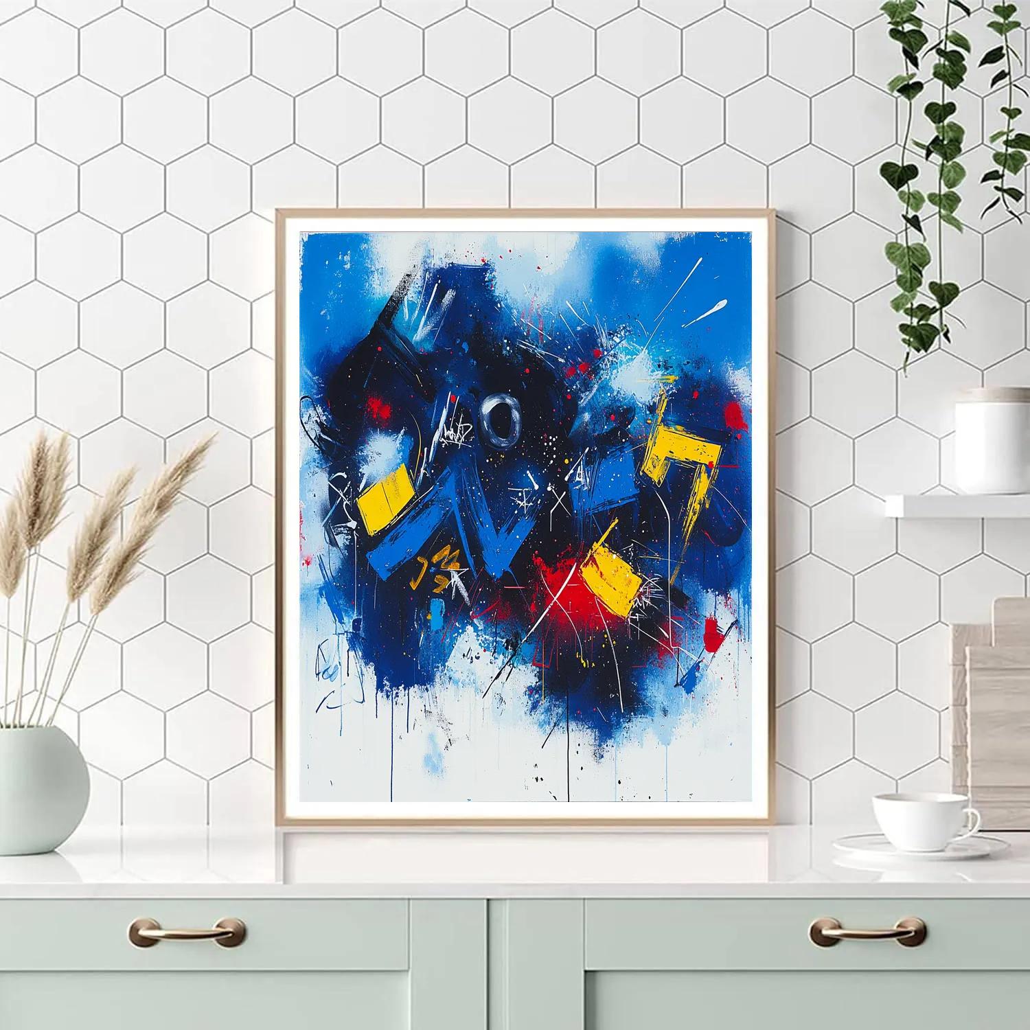 Jean-Michel Basquiat Inspired Cosmic Noise Of Identity Numbered painting kits