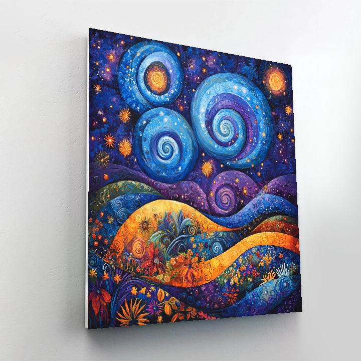 Frida Kahlo Inspired Cosmic Resilience DIY paint by numbers