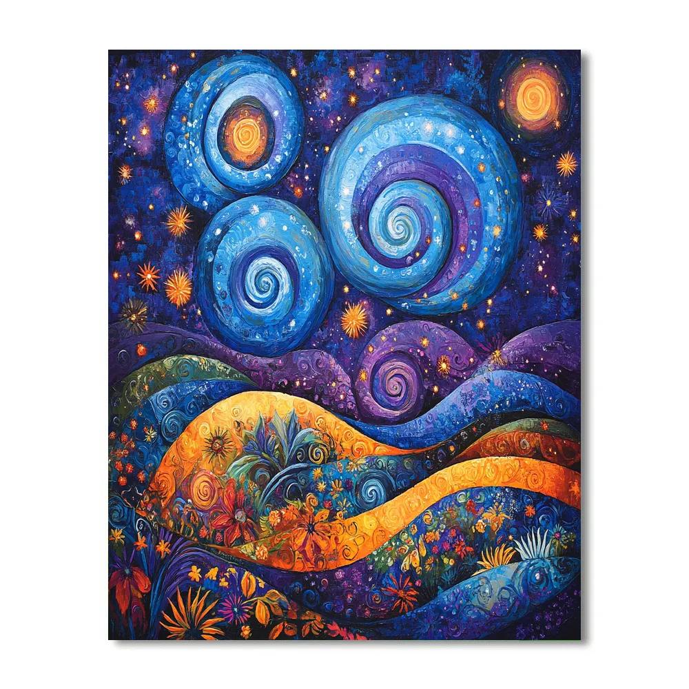 Frida Kahlo Inspired Cosmic Resilience DIY paint by numbers