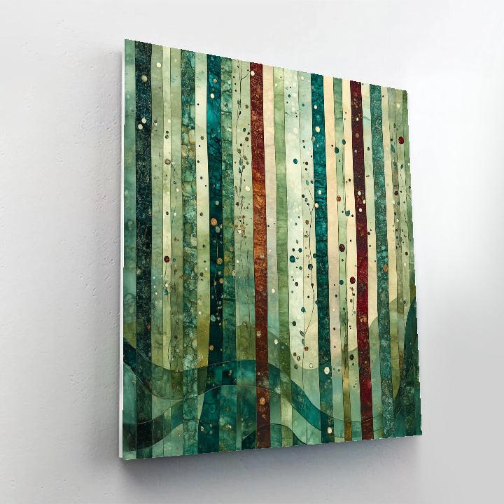 Paul Klee Inspired Chromatic Forest paint by numbers