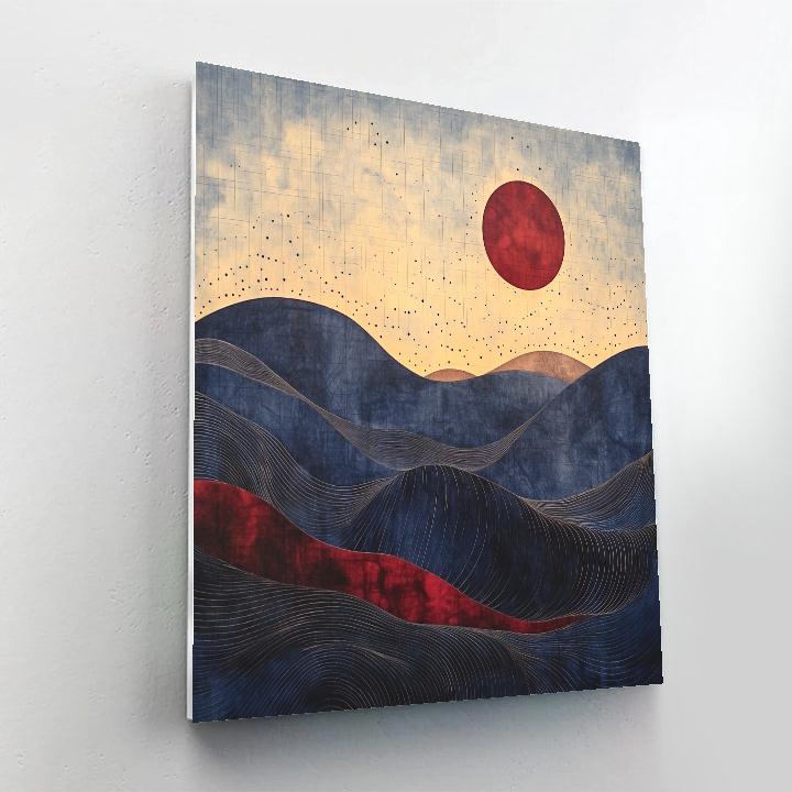 Paul Klee Inspired Rhythmic Topography paint by number