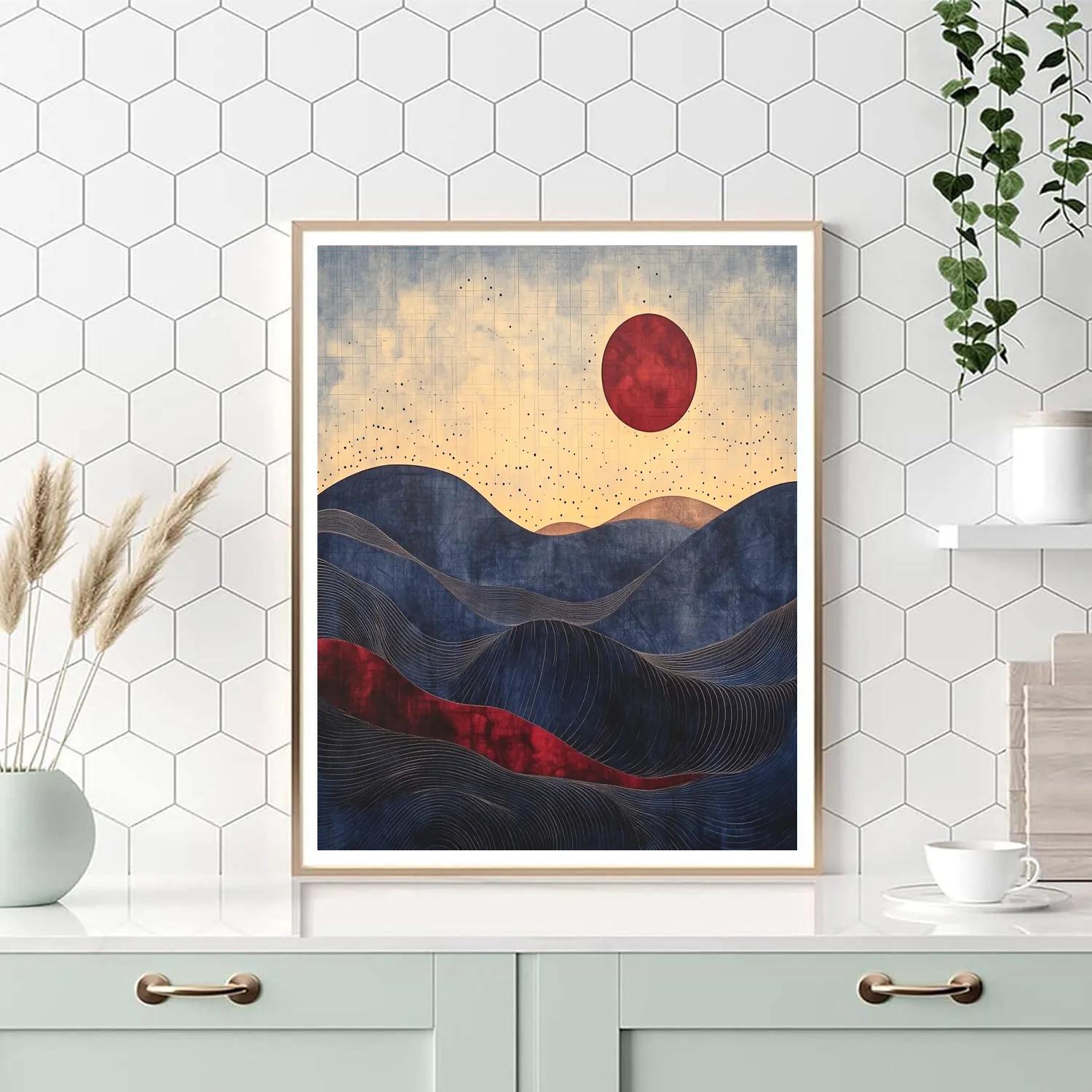 Paul Klee Inspired Rhythmic Topography paint by number