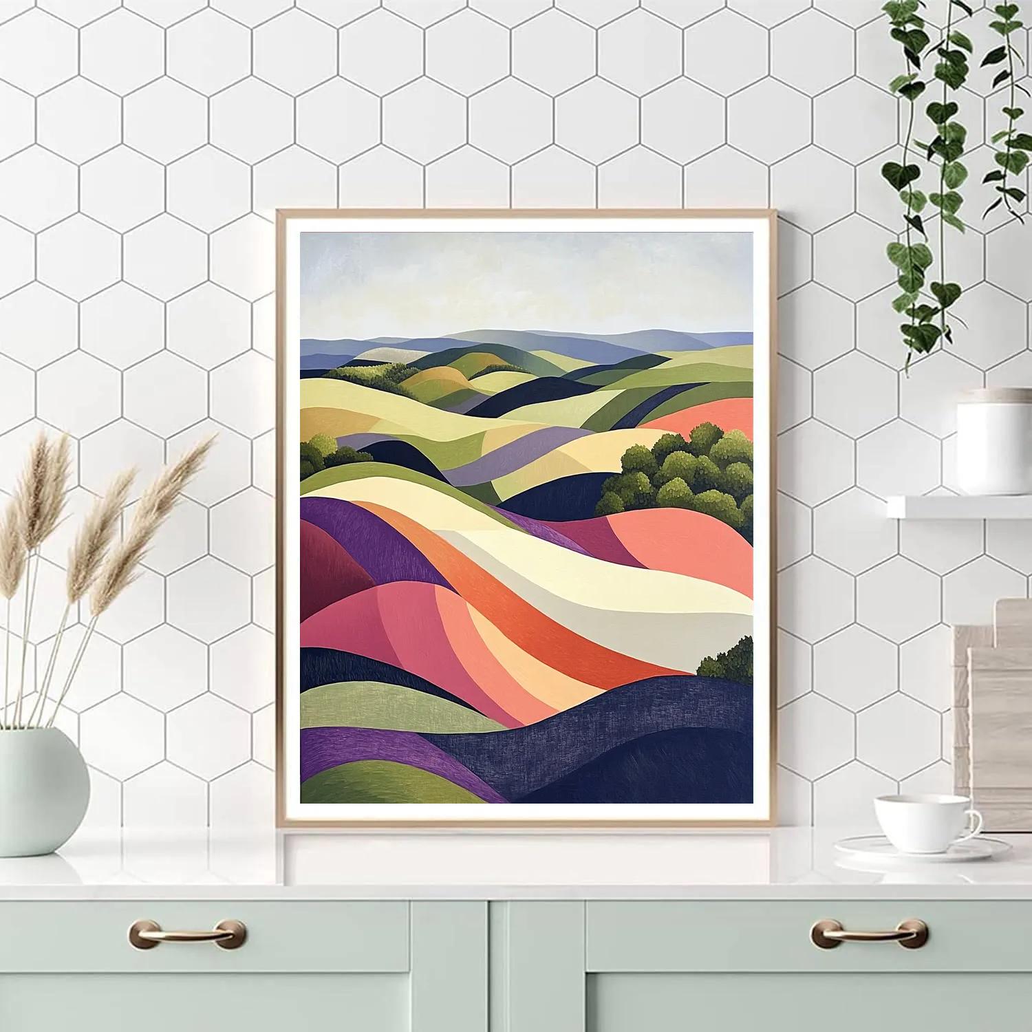 Paul Cézanne Inspired Chromatic Wave Study Numbered painting kits