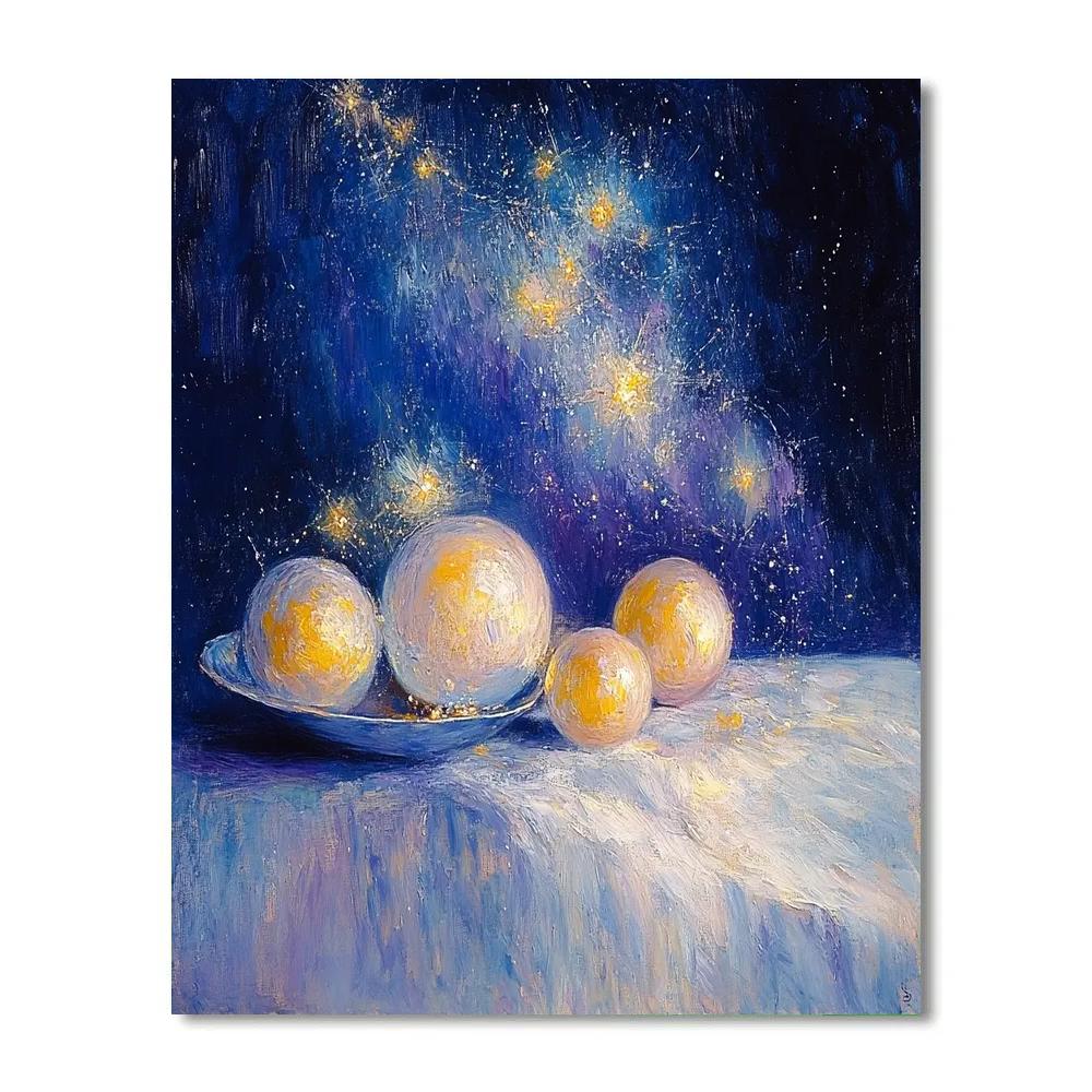 Paul Cézanne Inspired Cosmic Still Life Harmony paint by number