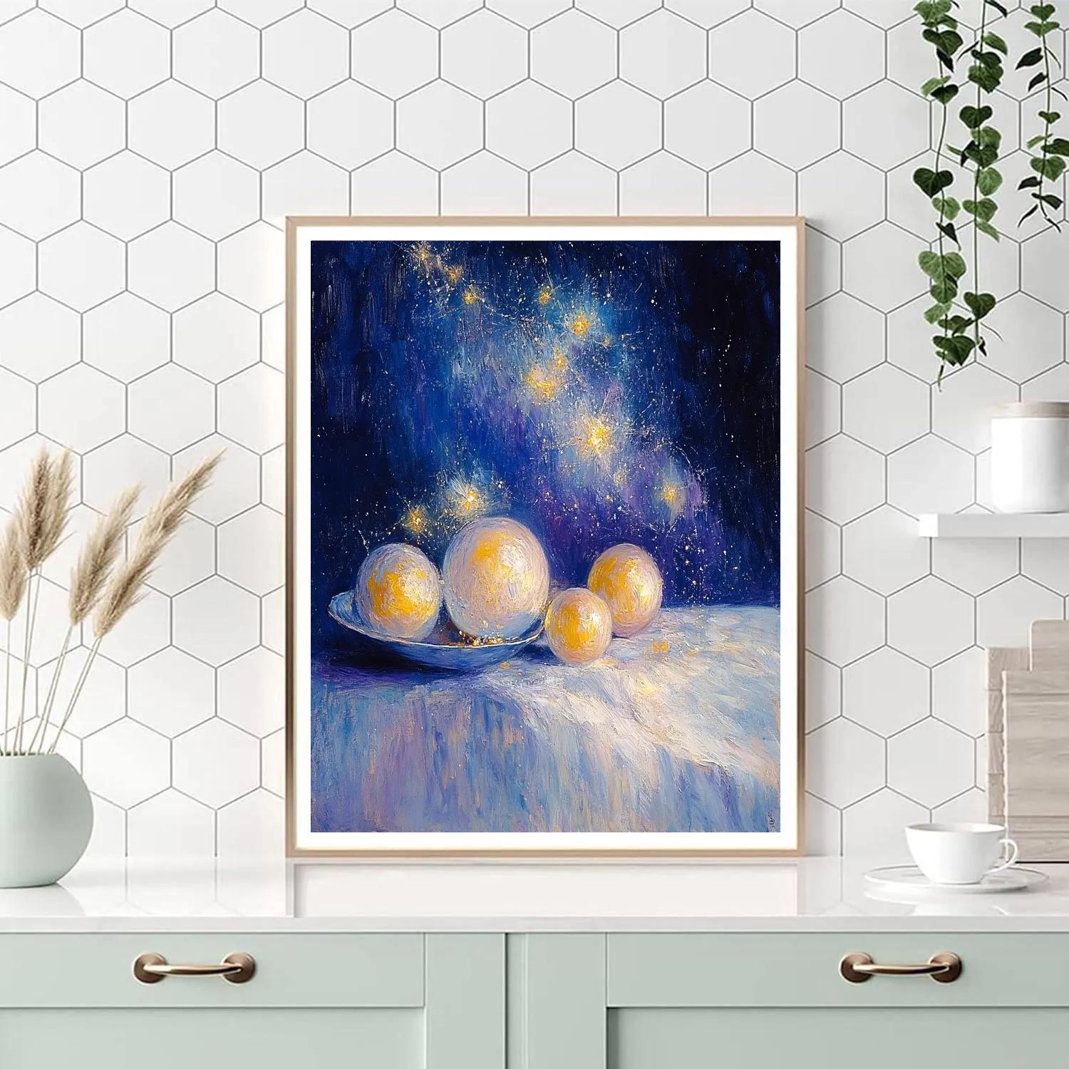 Paul Cézanne Inspired Cosmic Still Life Harmony paint by number