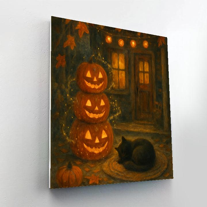 Porch Of Whispering Lanterns paint by number