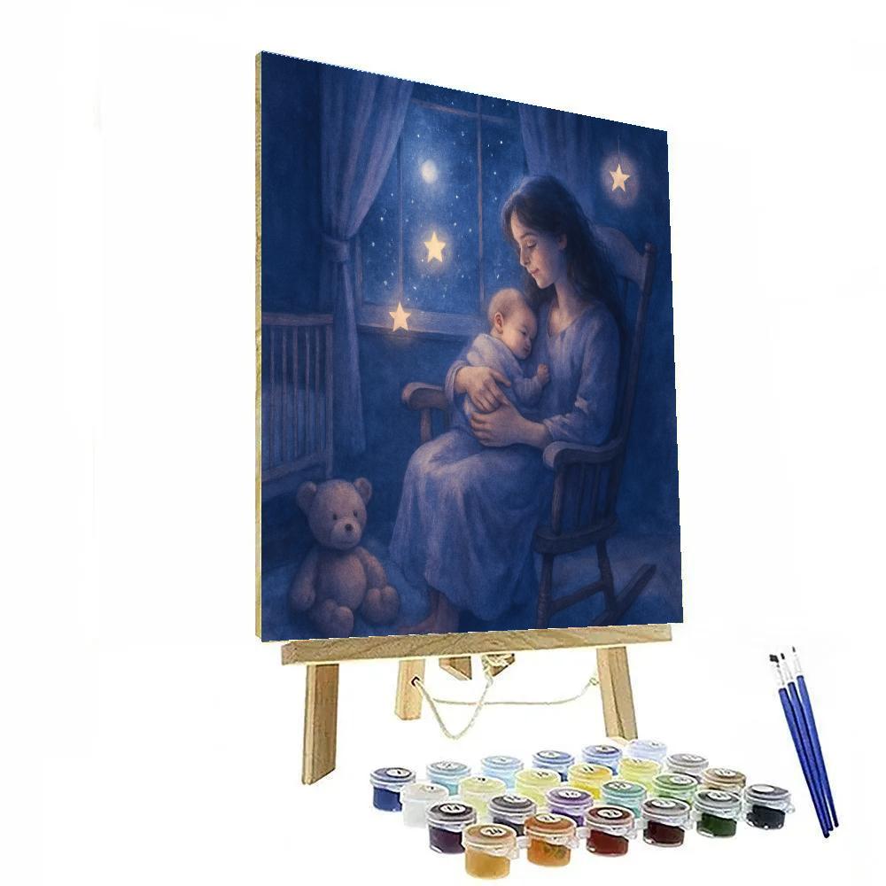 Mom And Baby Starlit Lullaby Paint by numbers kits