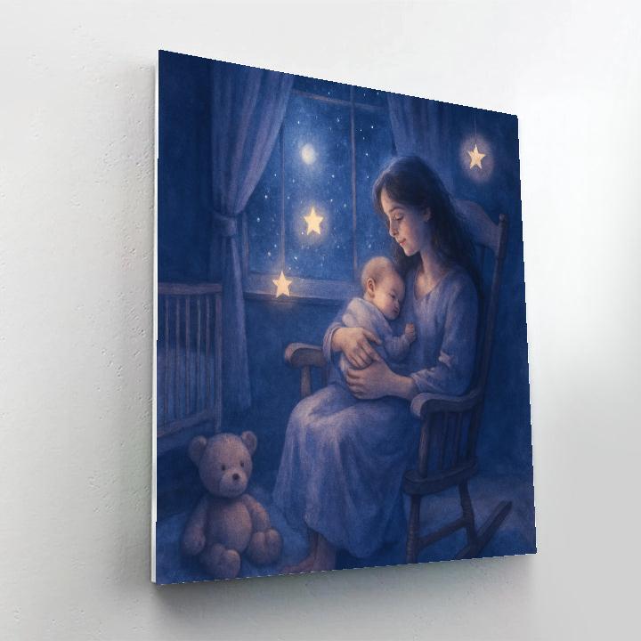 Mom And Baby Starlit Lullaby Paint by numbers kits