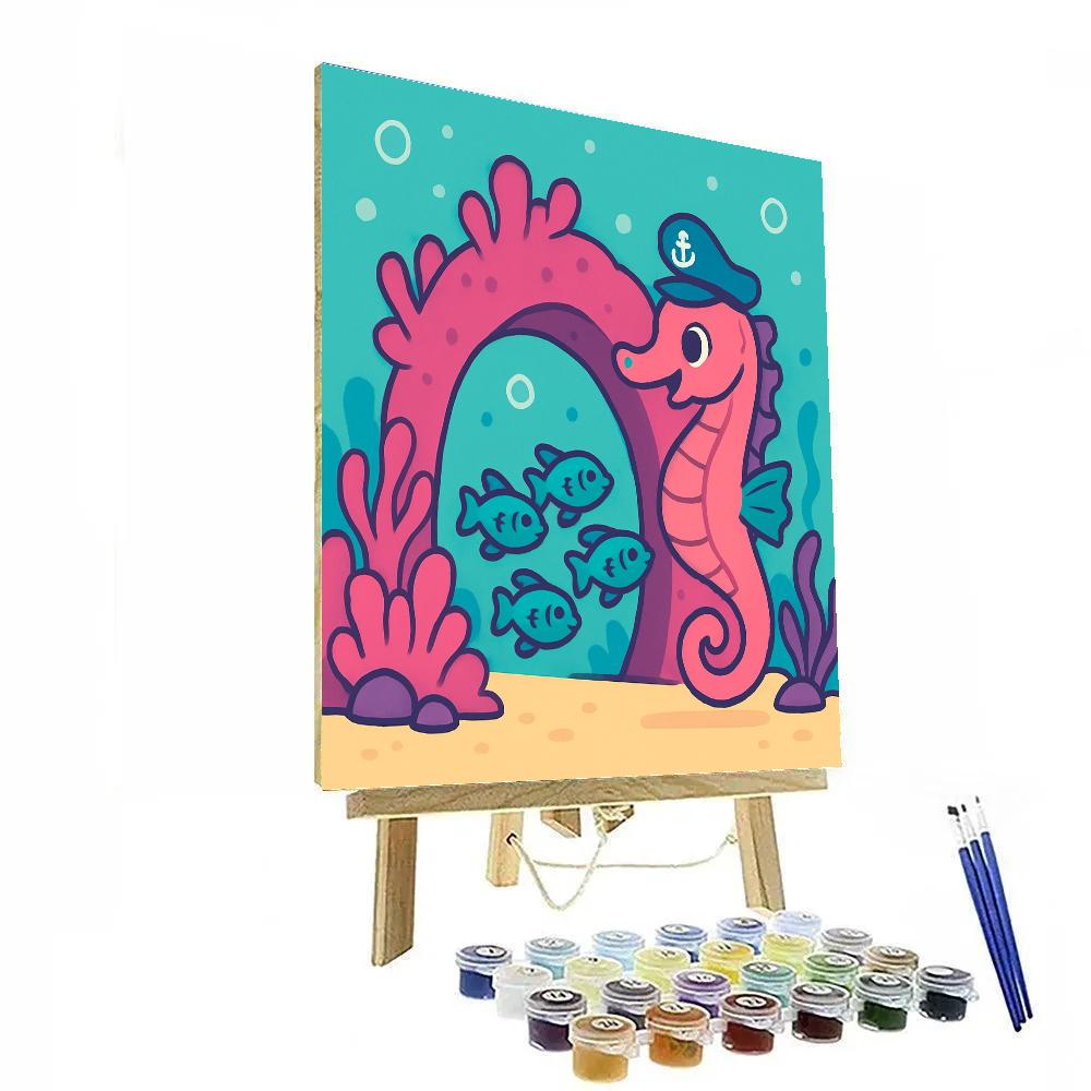 Seahorse Nebula Voyage Paint by numbers kits