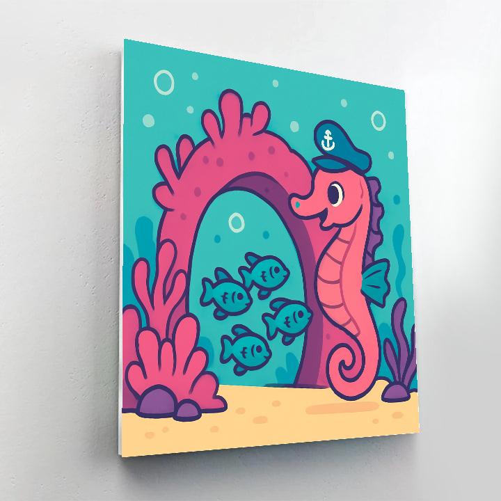 Seahorse Nebula Voyage Paint by numbers kits