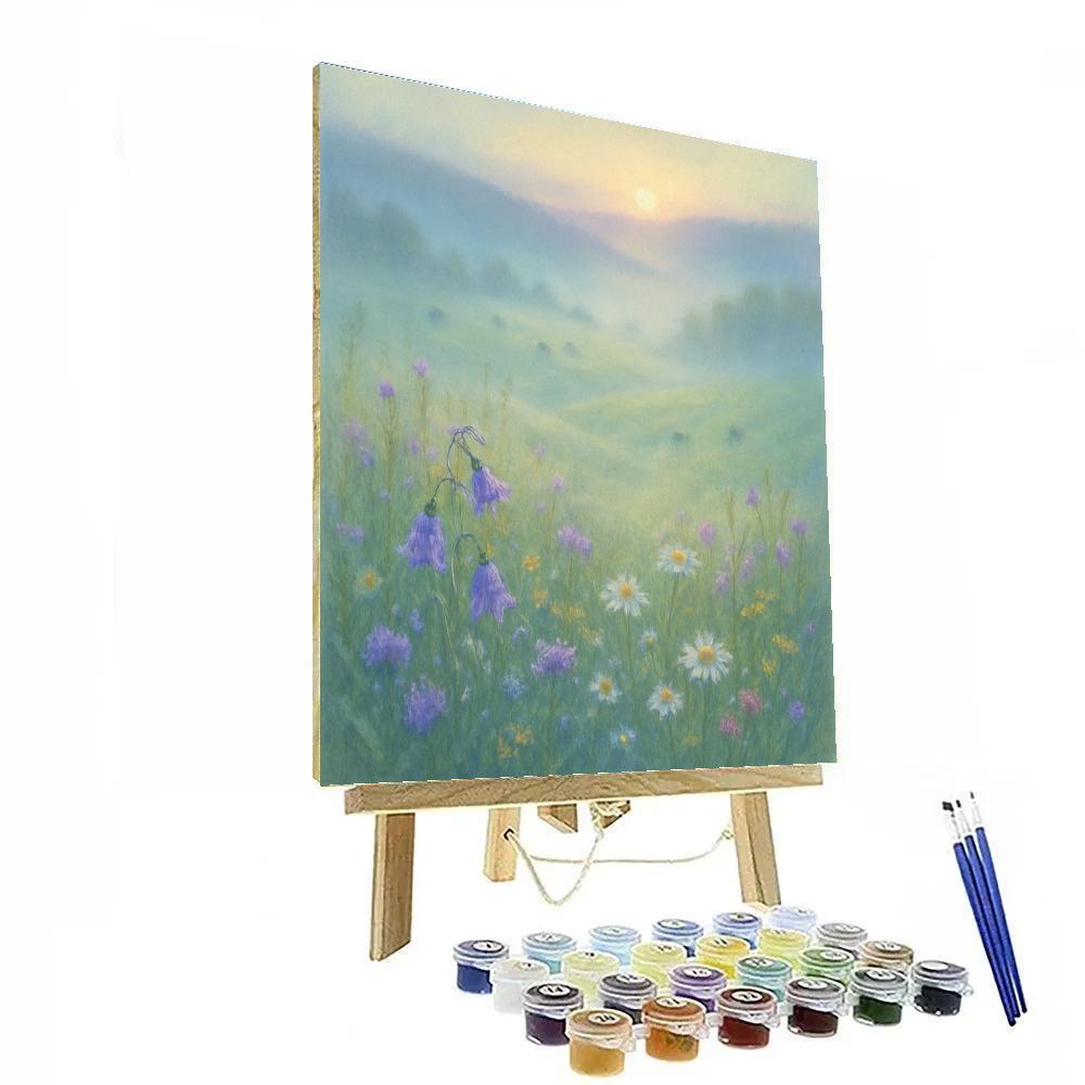 Meadow Morning In Pastel Painting by numbers kit