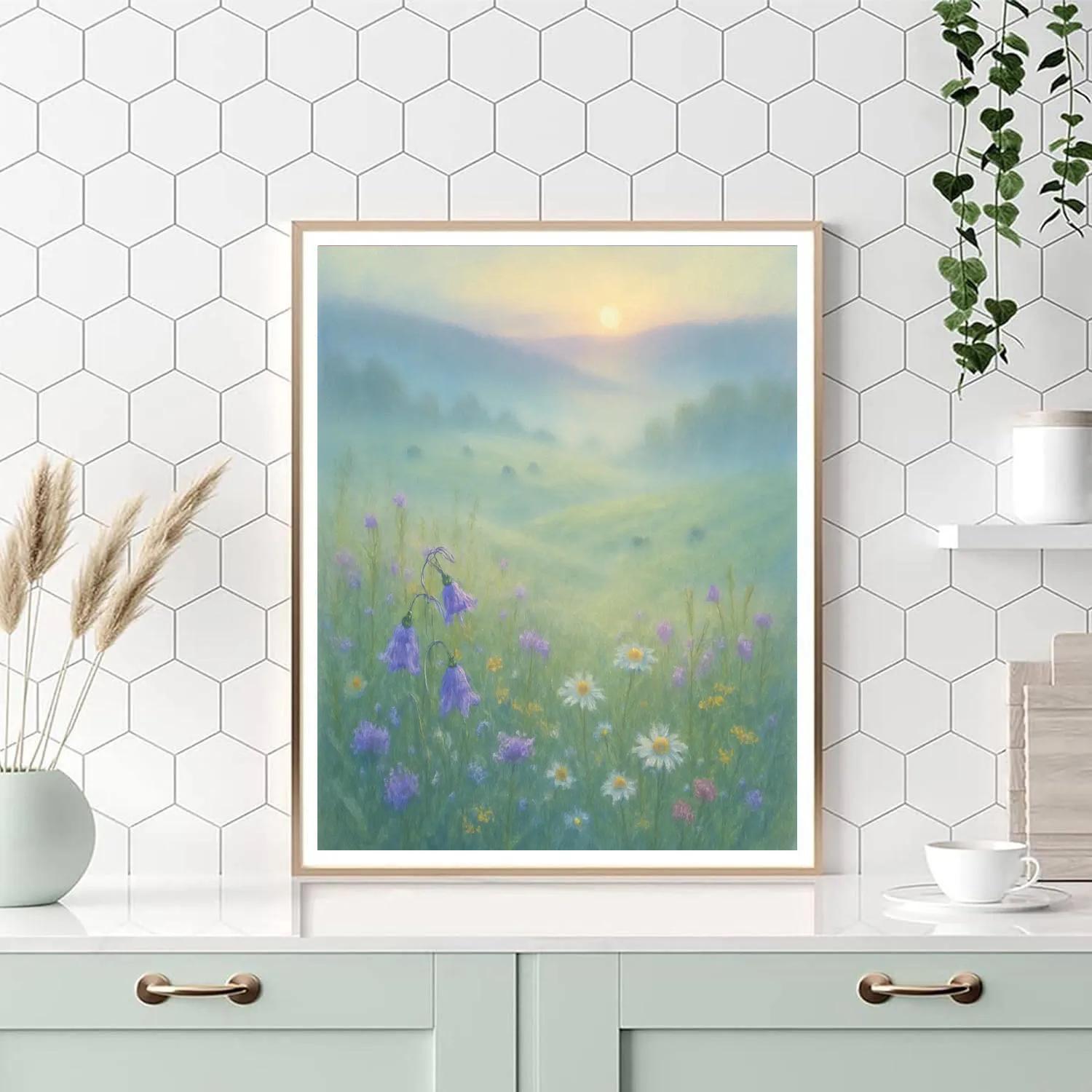 Meadow Morning In Pastel Painting by numbers kit