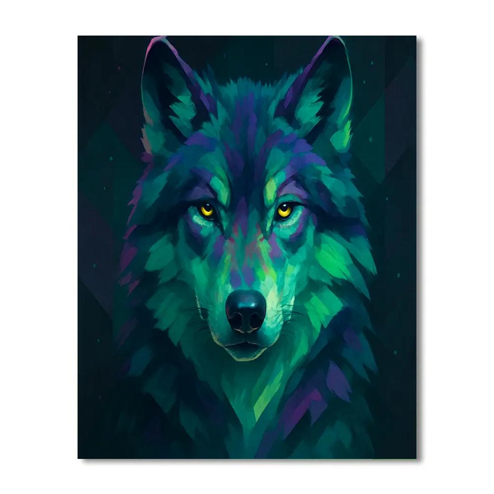 Regal Spectrum Wolf Painting by numbers kit