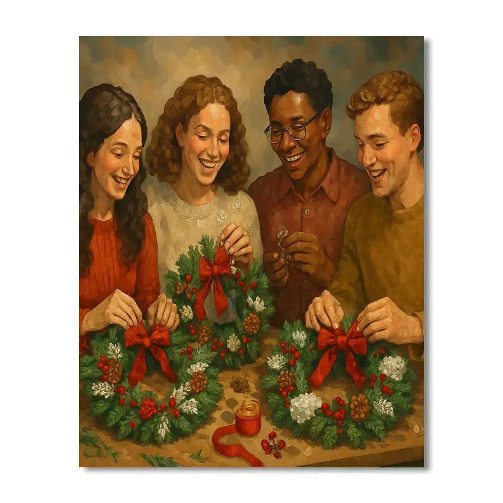 Wreathmakers Bench paint by number