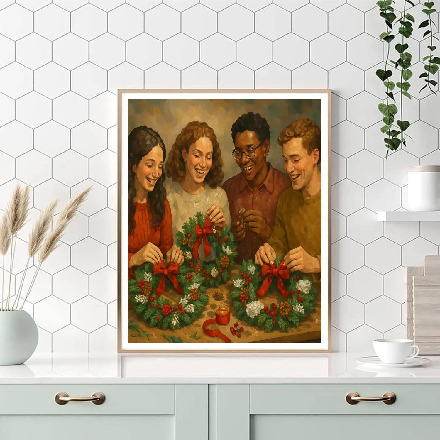 Wreathmakers Bench paint by number