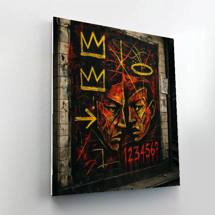 Basquiat City Pulse Number painting