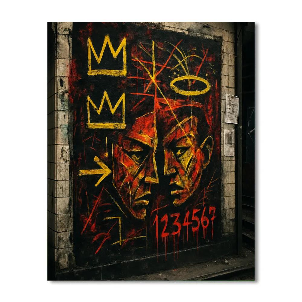 Basquiat City Pulse Number painting