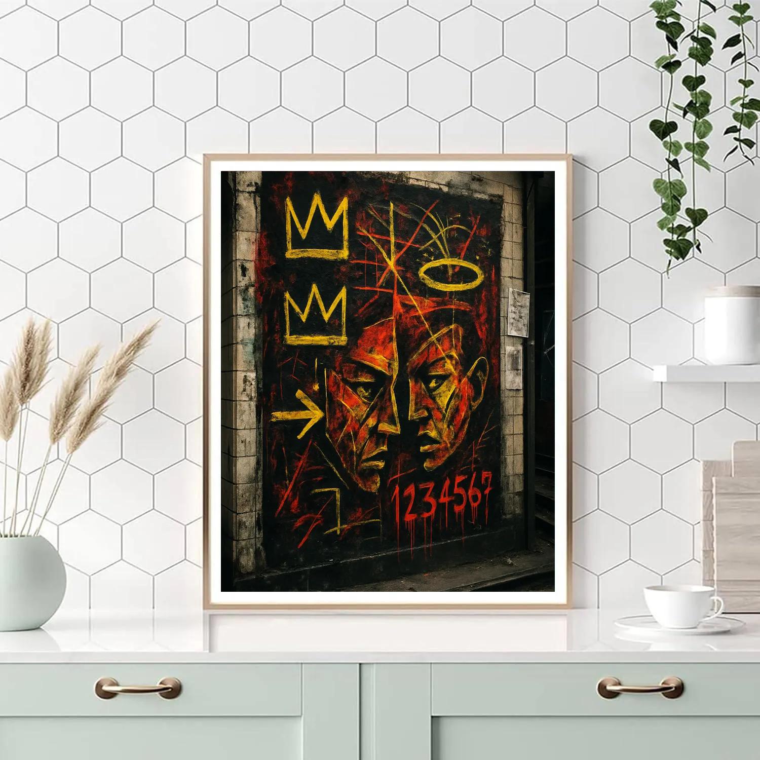 Basquiat City Pulse Number painting