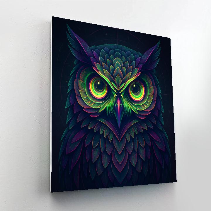 Chromatic Owl Oracle Painting by numbers kit
