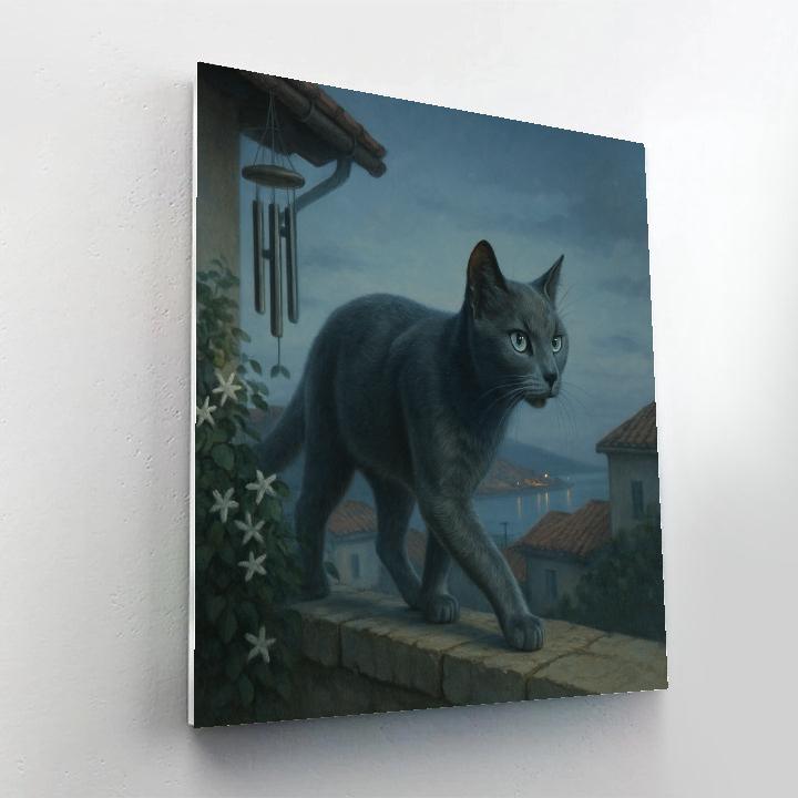 Cat Twilight Prowl Painting by numbers kit