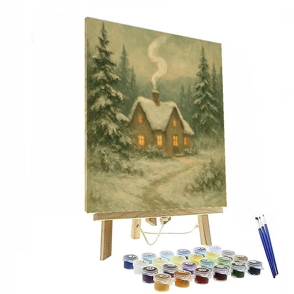 Whispering Pines And Smoke painting number kit