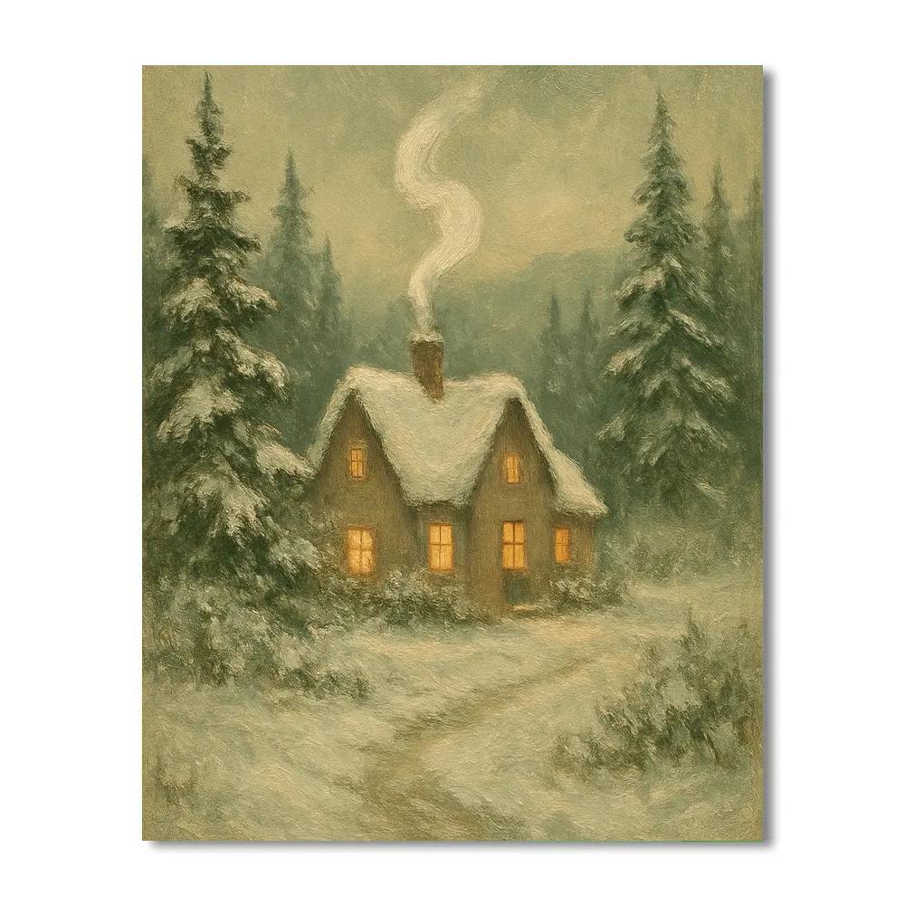 Whispering Pines And Smoke painting number kit